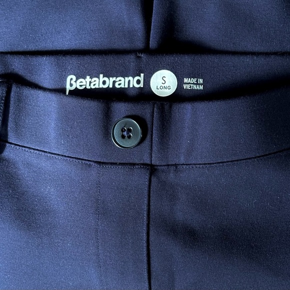 NWOT Betabrand Classic Dress Navy Pant Yoga Pant | Straight - Size Small Long - Picture 5 of 5